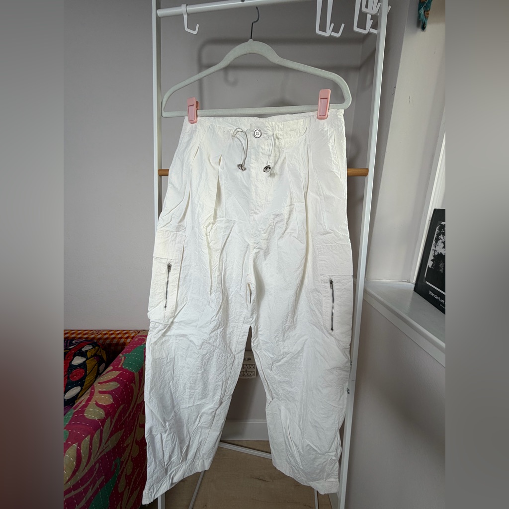 Stylish White Cargo Pants For Women